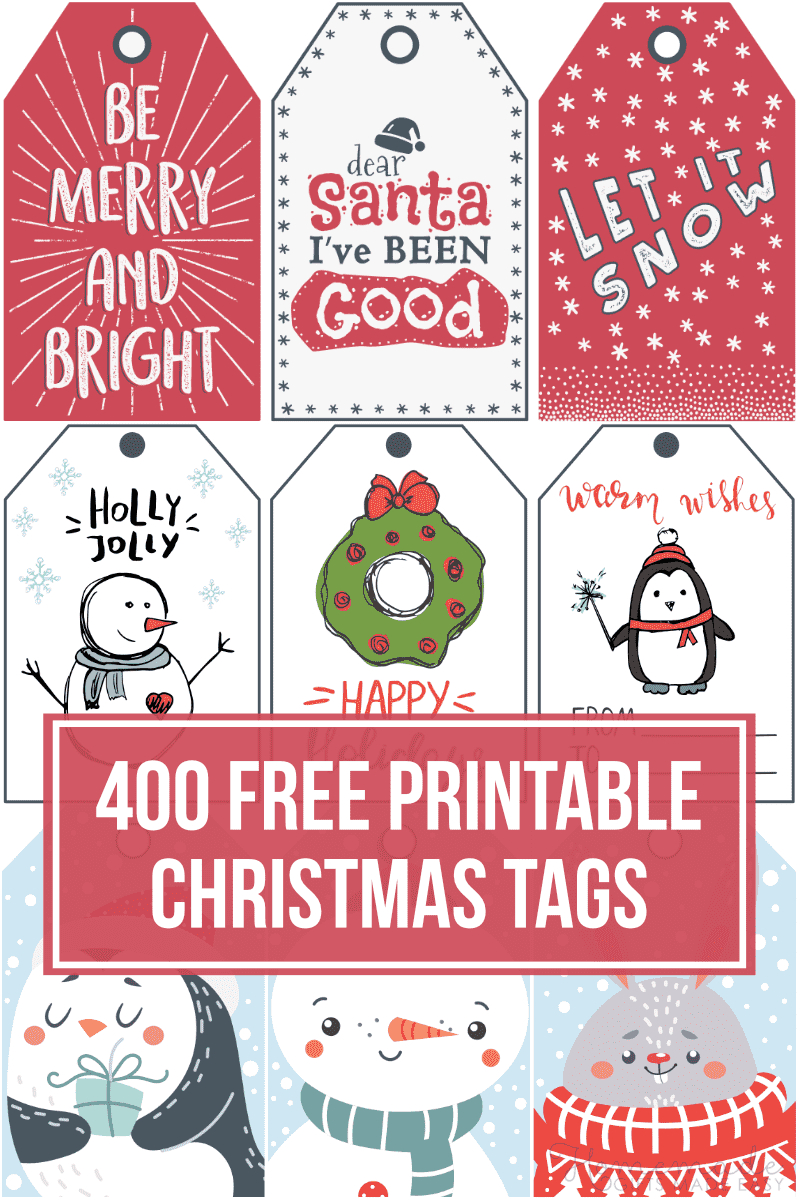 400 Free Printable Christmas Tags For Your Holiday Gifts intended for Free Printable Christmas Gift Tags