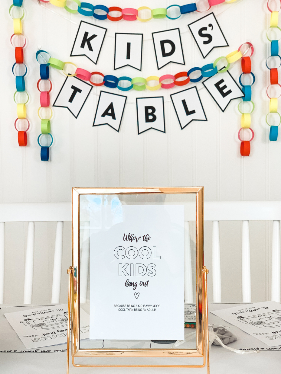Colorful Diy Wedding Kids&amp;#039; Table Ideas | Fun365 intended for Wedding Decor Printable Kids Table Crayons For Weddings Free