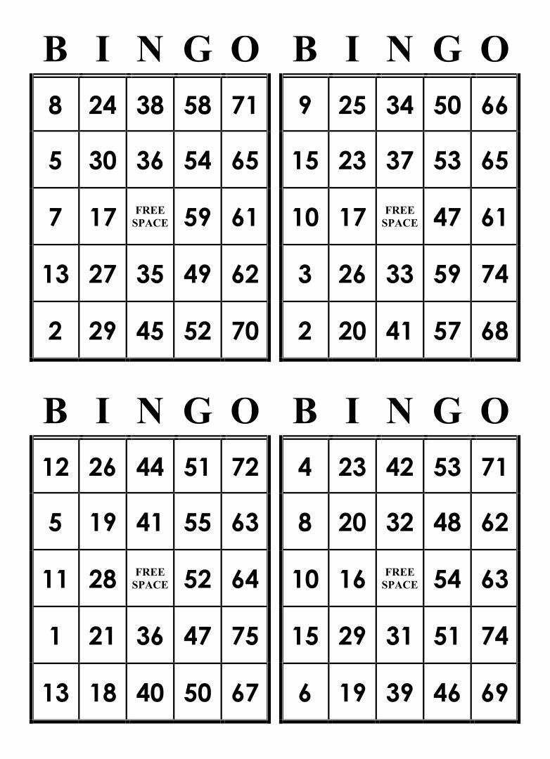 Number Bingo Cards - 10 Free Pdf Printables | Printablee for Free Bingo Board Printable